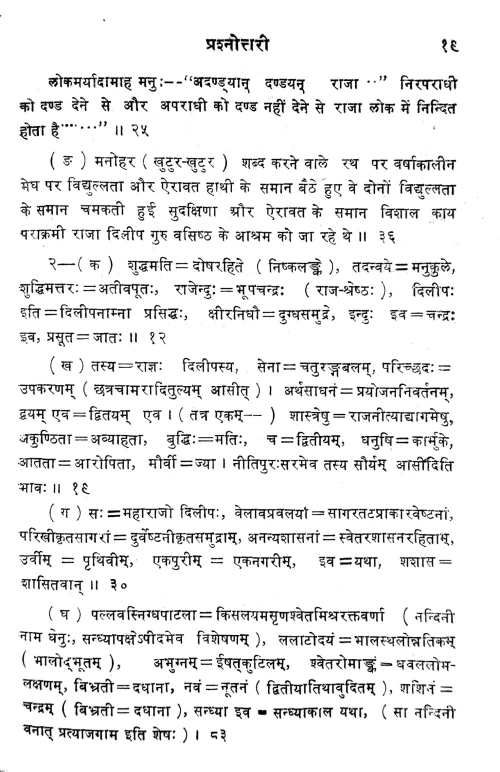 Raghuvamsa Prasnottari (1-3 sarga)