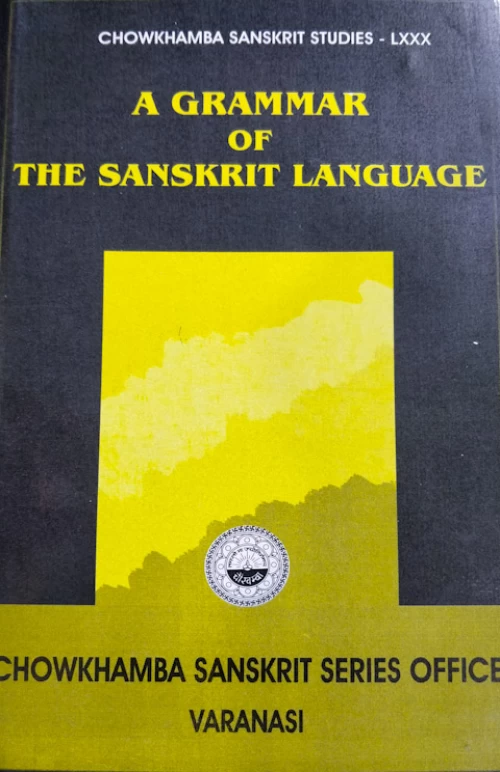 Grammar of the Sanskrit Language