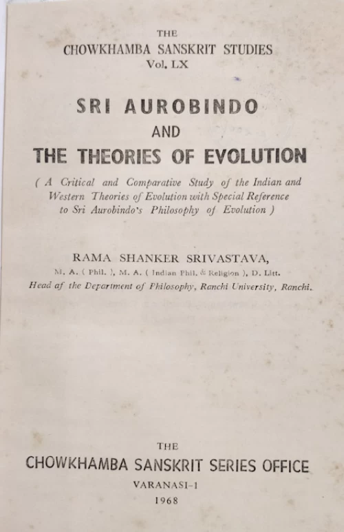 Sri Aurobindo and Theories of Evolution
