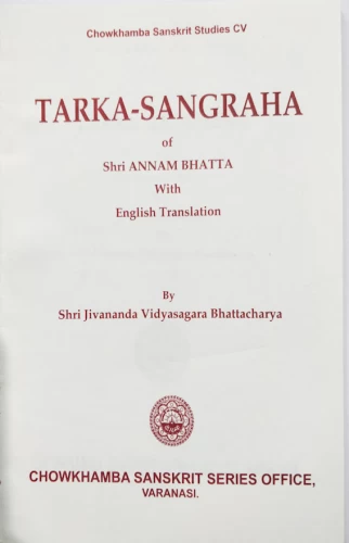 Tarka Sangraha of Sri Annambhatta